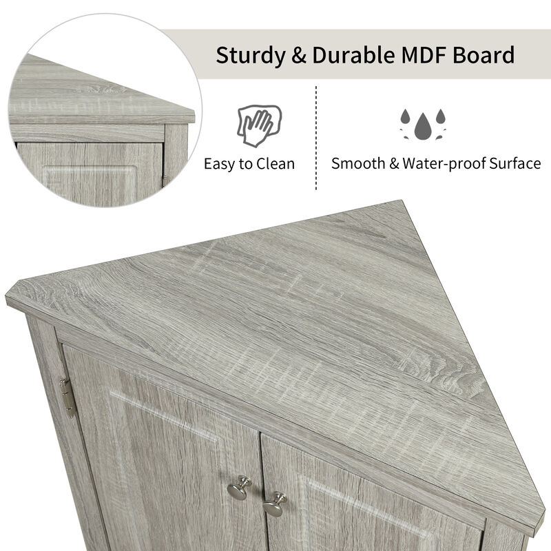 Merax Modern Triangle Bathroom Storage Cabinet