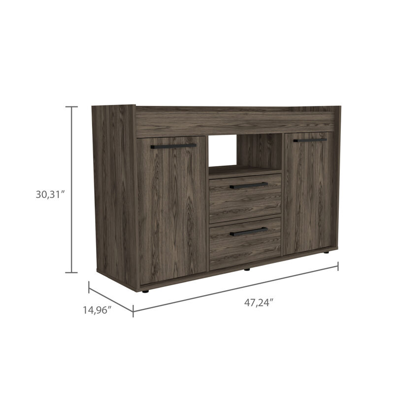 Capella 2-Drawer Sideboard Dark Walnut