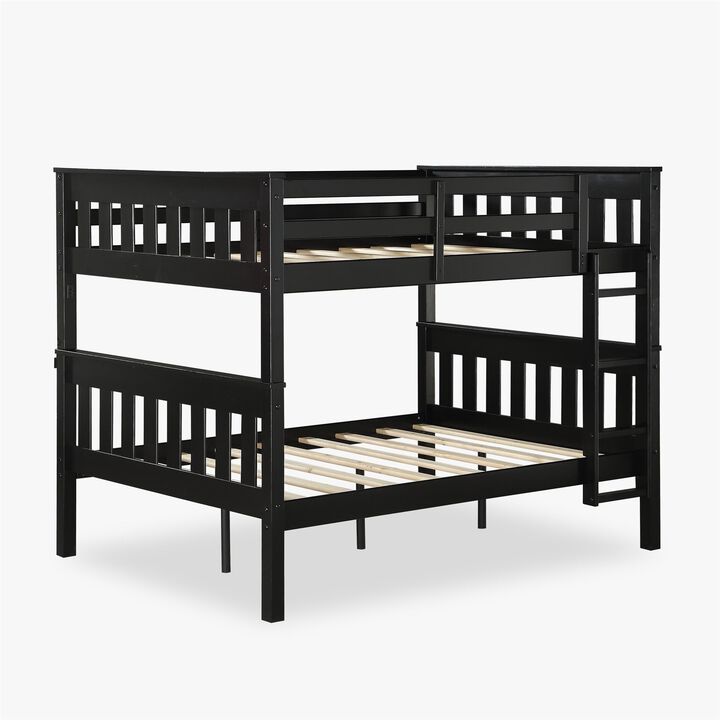 DHP Hurley Full-Over-Full Wood Bunk Bed with USB Port