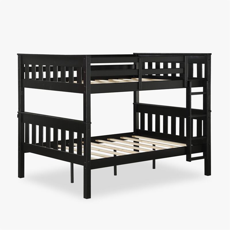 DHP Hurley Full-Over-Full Wood Bunk Bed with USB Port