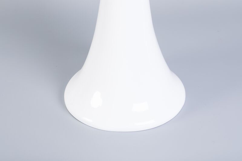 39" Tall White Narrow Unique Fiberglass Modern Floor Vase