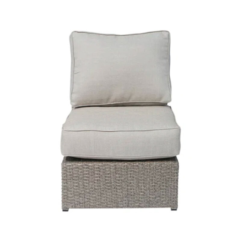 Living Source International Rattan Wicker Fully Assembled 4 - Person Seating Group with Cushions