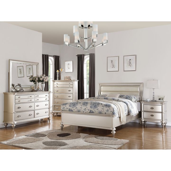 Streamdale Classic Elegant Nightstand, 2-Drawers Bedside Table