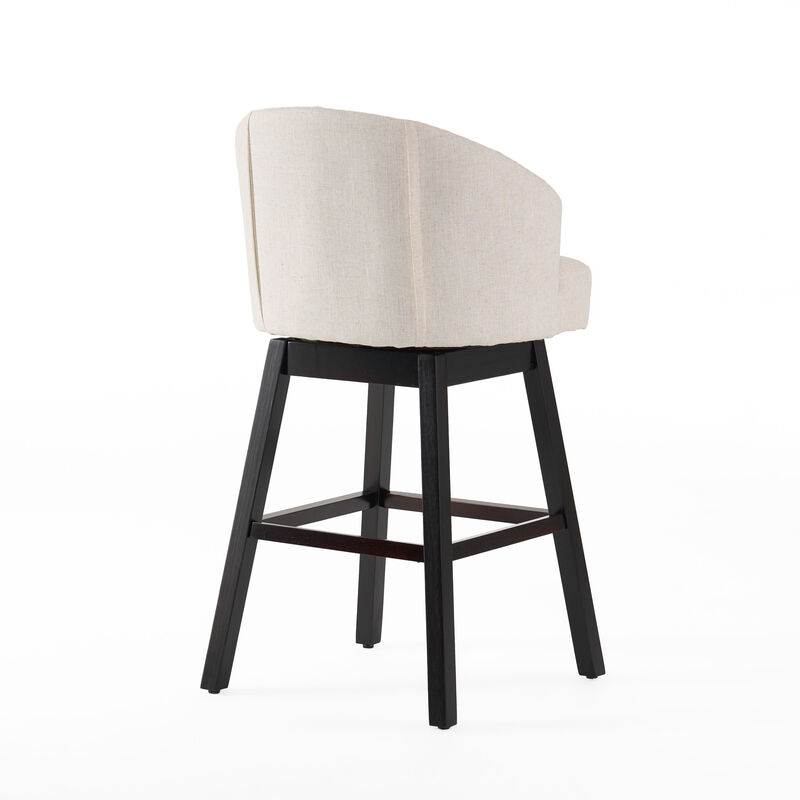 Christopher Knight Home Ogden Swivel Bar Stools with Button Tufting and Nailhead Accents (Set of 2)