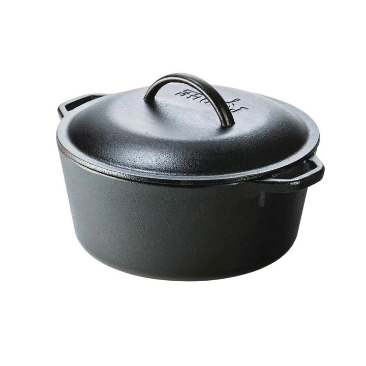5-Quart Cast Iron Dutch Oven with Lid for Oven, Stove And Grill