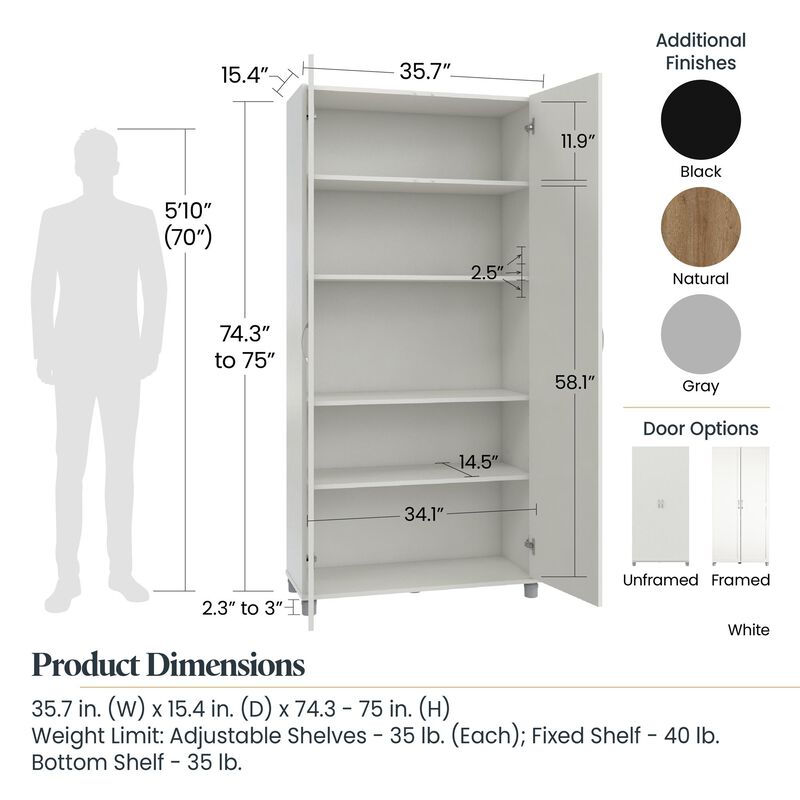 Basin 36" Utility Storage Cabinet