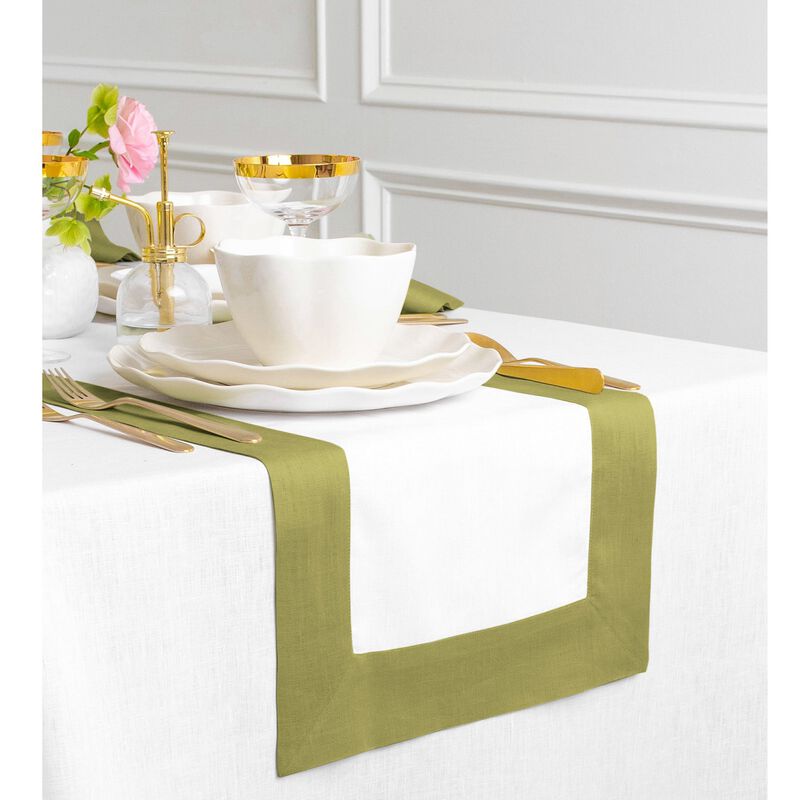 Solino Home 100% Pure Linen Table Runner | Contempo
