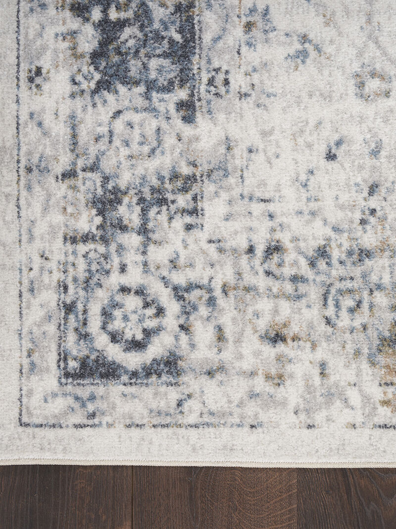 Astra Machine Washable ASW16 Ivory/Blue 7'10" x 10' Rug