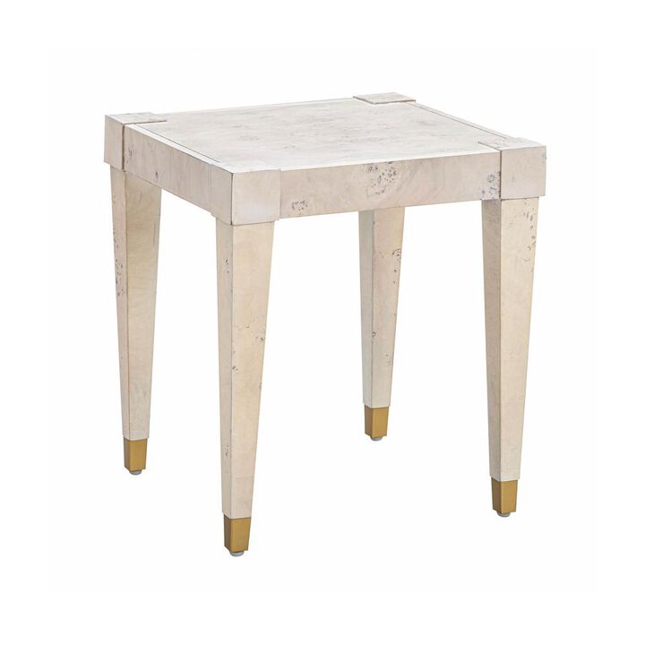 Belen Kox Modern Burl Wood End Table, Belen Kox