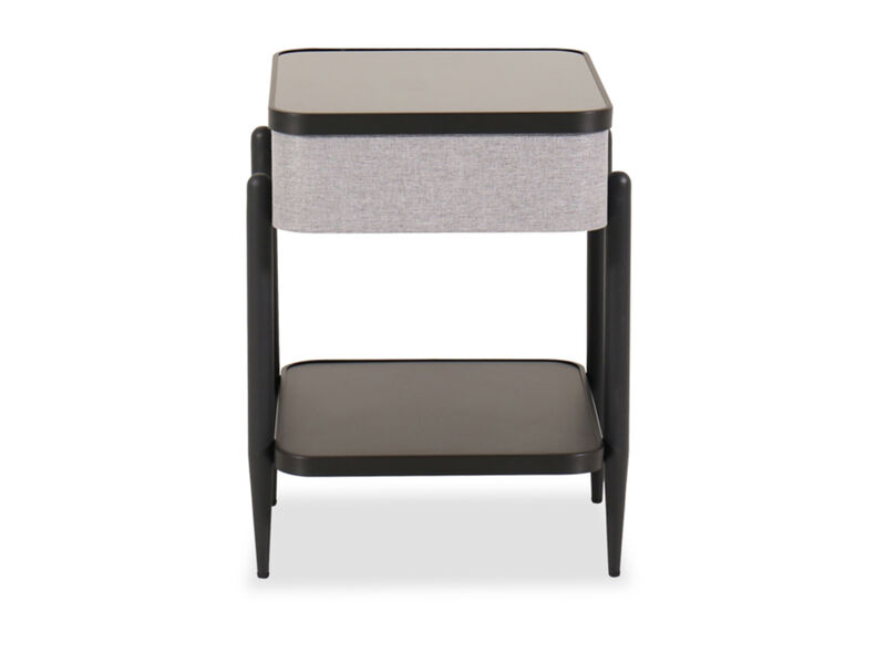 Jorvalee Built-In Speaker Accent Table with Wireless and USB charging