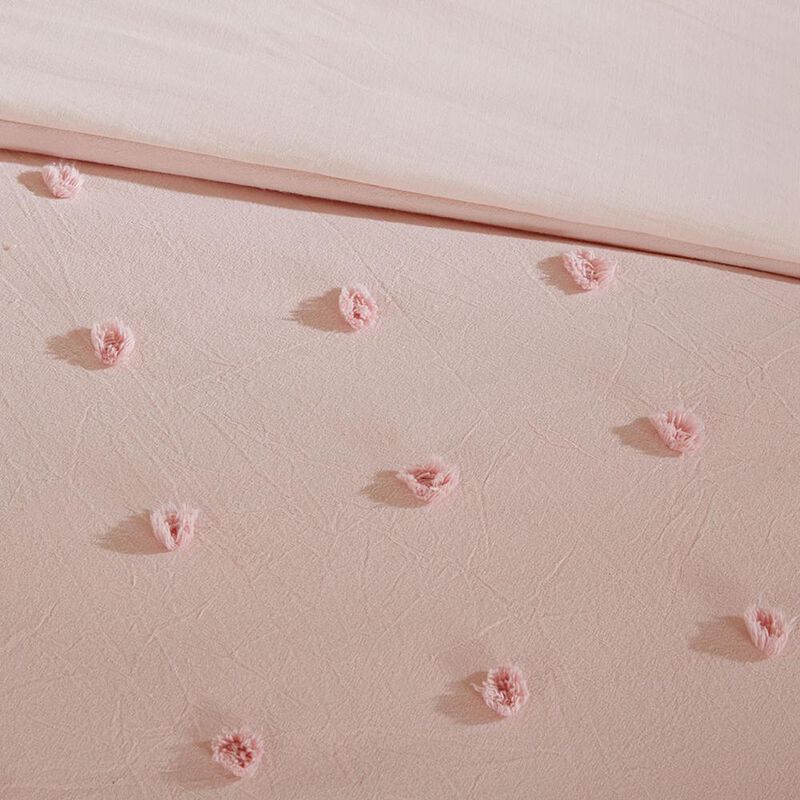 Belen Kox Brooklyn Pink Cotton Jacquard Duvet Set, Belen Kox
