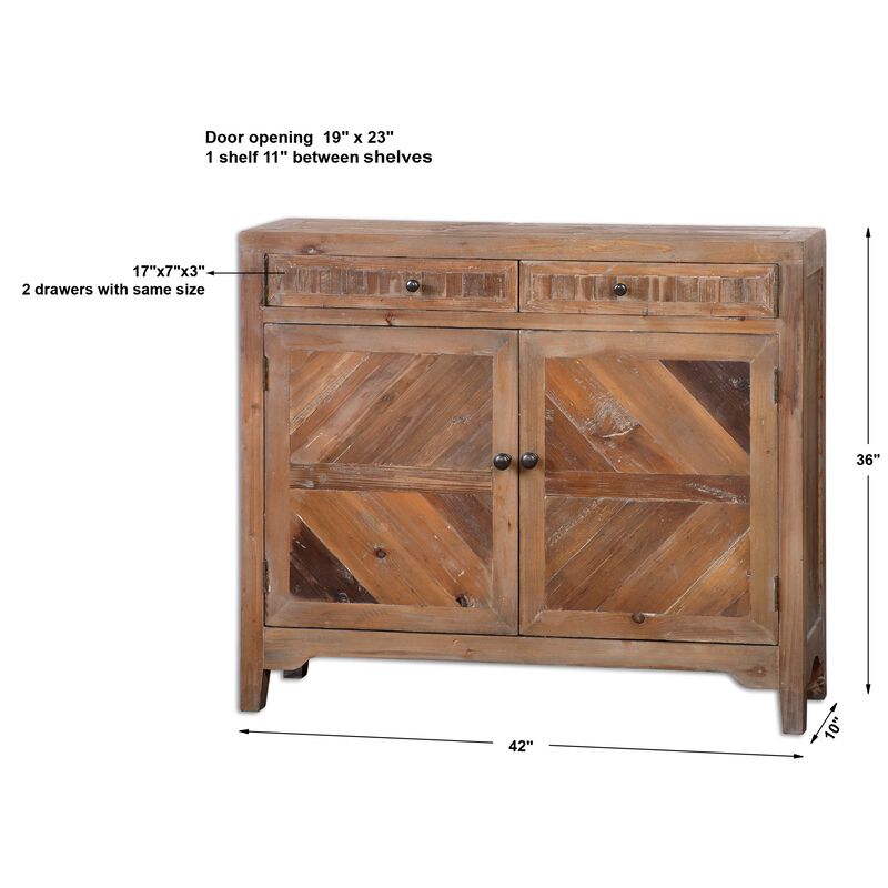 Hesperos Reclaimed Wood Console Cabinet