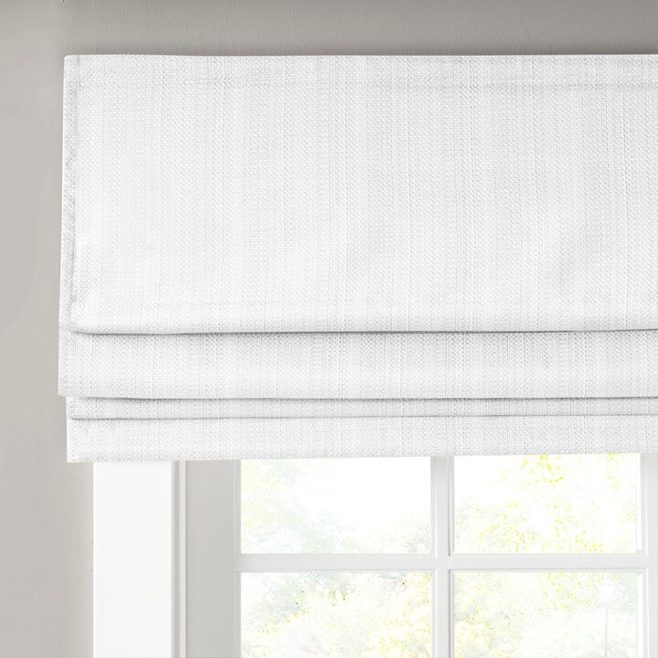Gracie Mills Calyx Textured Room Darkening Cordless Roman Window Shade - 33x64"