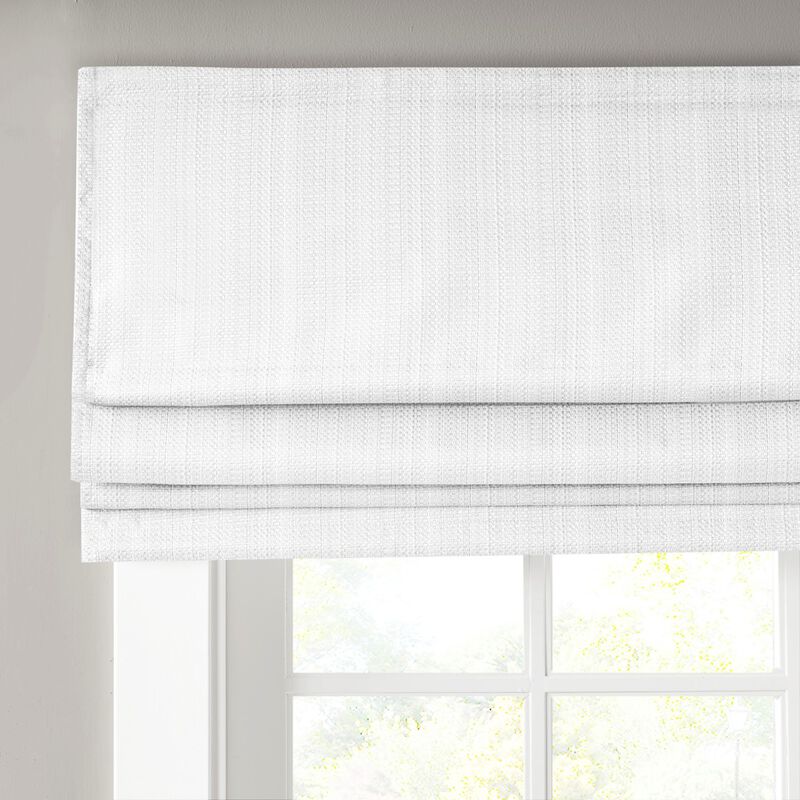 Gracie Mills Calyx Textured Room Darkening Cordless Roman Window Shade - 33x64"