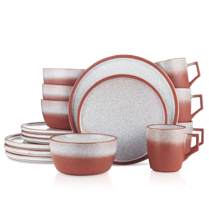 Stone Lain Vince Stoneware 16 Piece Dinnerware Set