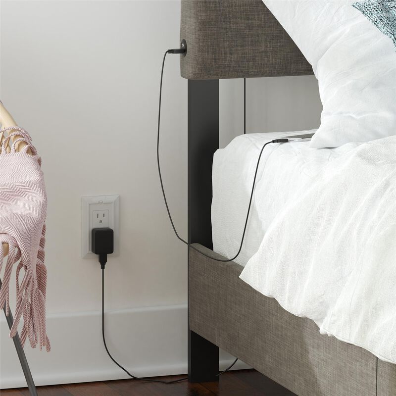 Paloma Upholstered Bed with USB