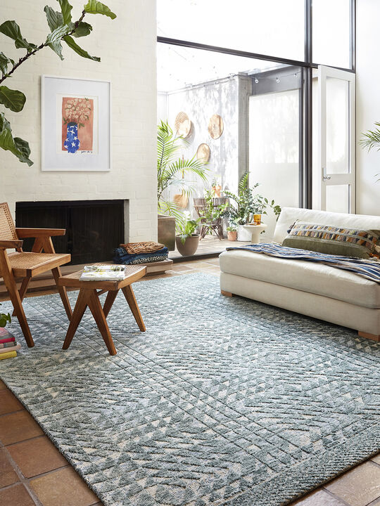 Yeshaia YES07 Lagoon/Mist 3'6" x 5'6" Rug