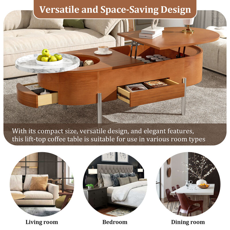 Merax Lift Top Coffee Table for Home Living Room