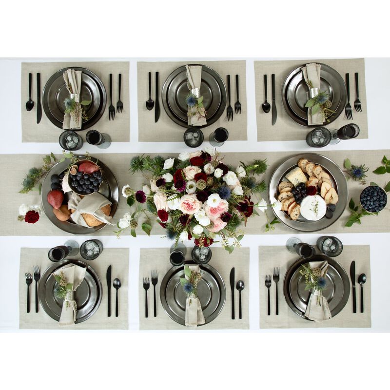 Solino Home 100% Pure Linen Table Runner | Diana