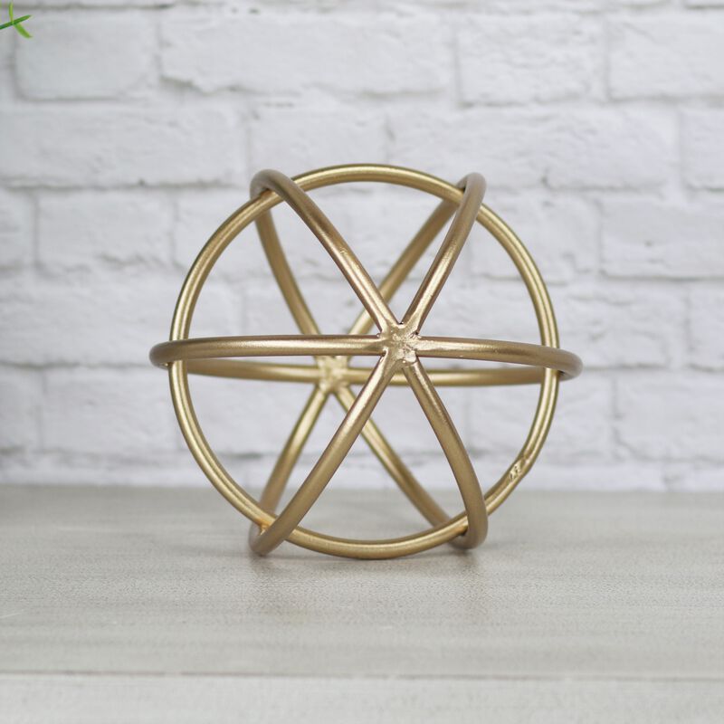 Thayer Small Golden Circular Orb