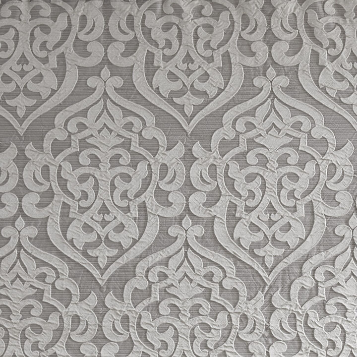 Gracie Mills Pineda Damask Jacquard Shower Curtain