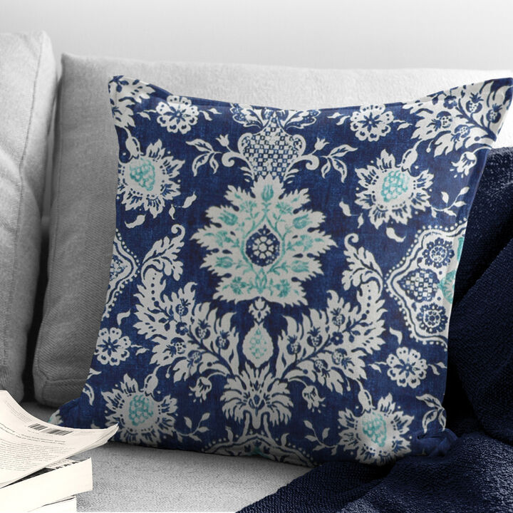 6ix Tailors Fine Linens Osha Blue/Aqua Decorative Throw Pillows