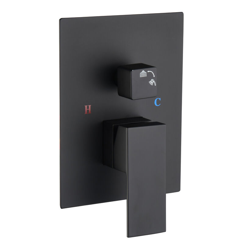 Ceiling Mounted Shower System Combo Set With Handheld And 16" Shower Head