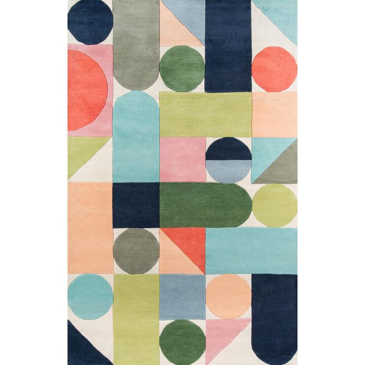 Novogratz Modern Rectangle Area Rug, Multi, 3'6 X 5'6