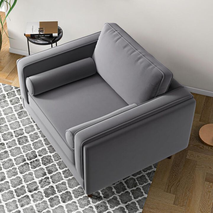 Ashcroft Furniture Co Amber Velvet Lounge Chair