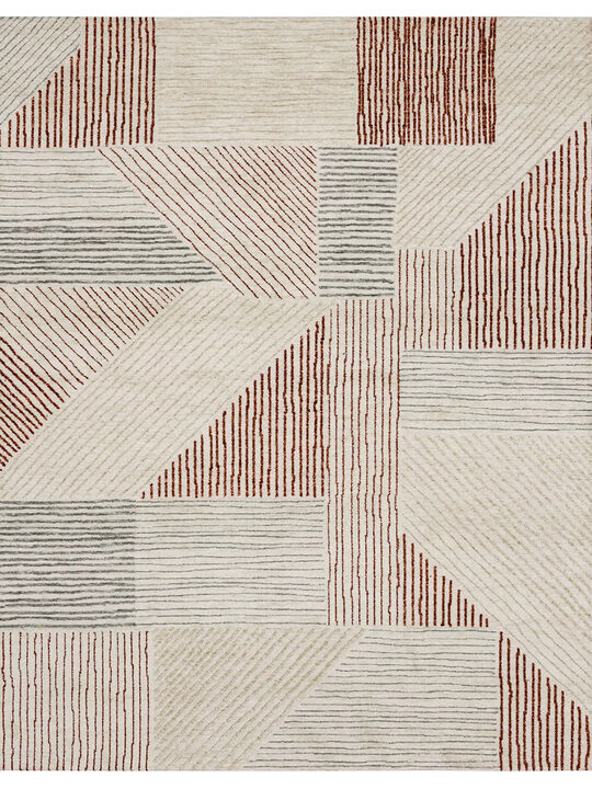 Bowen Central Valley Red 5'x8' Rug by Drew and Jonathan