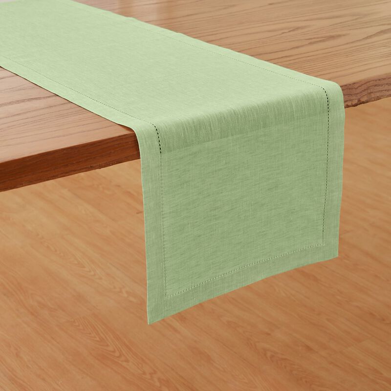 Solino Home 100% Pure Linen Table Runner 14 x 108 Inch | Milan