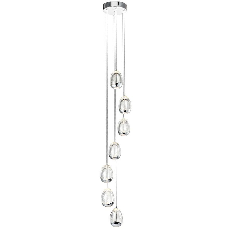 VONN Lighting 7-Light Pendant Lighting Height Adjustable Integrated LED Chandelier