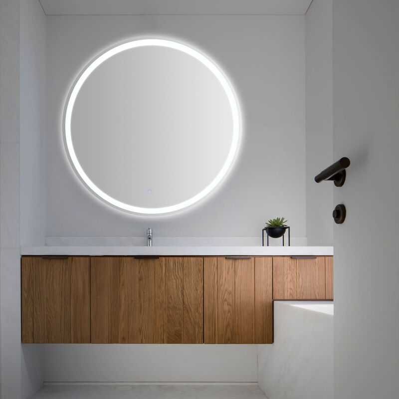 Dane Frameless Antifog Front/Back-Lit Wall Bathroom Vanity Mirror,Smart Touch