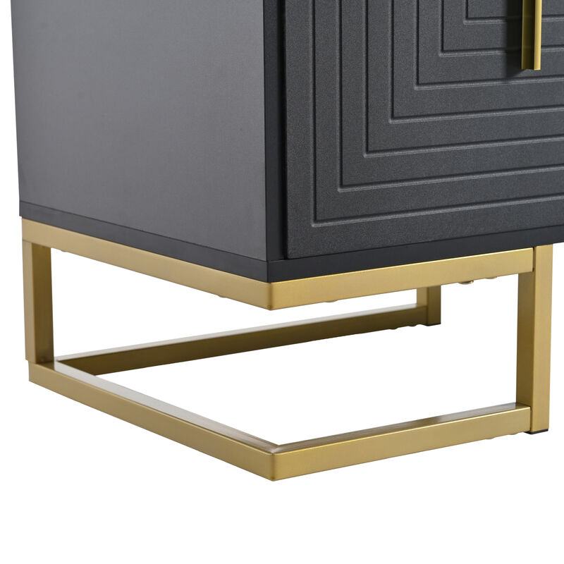Merax Media Console Table with Cabinets TV Stand