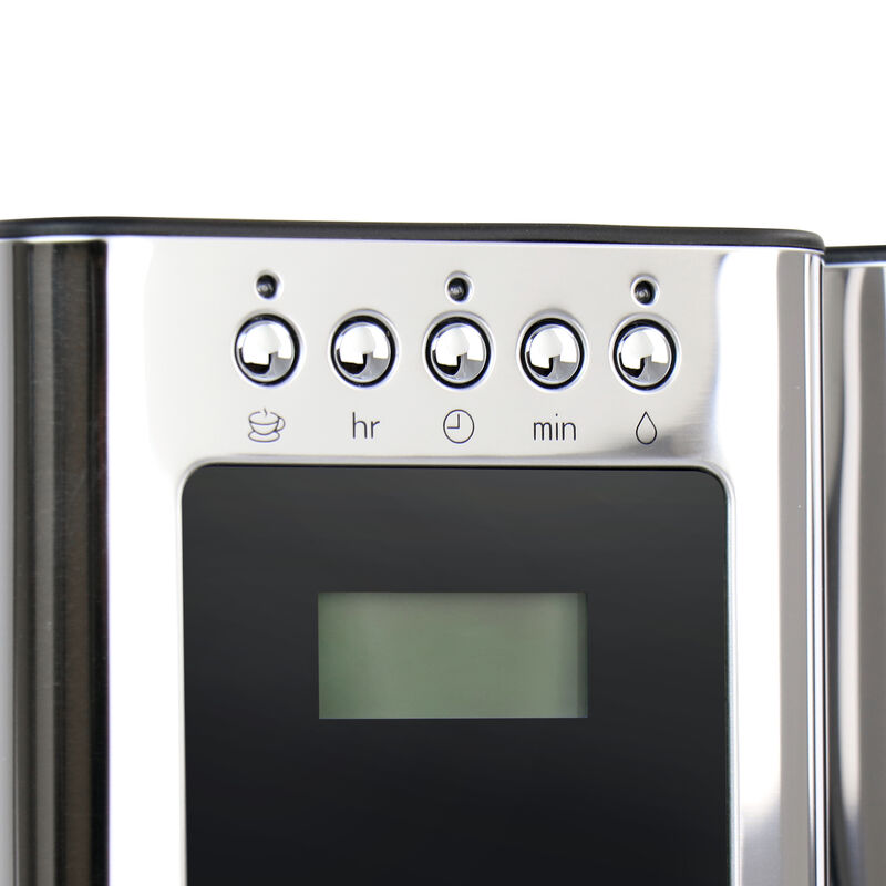 Russell Hobbs Glass 8 Cup Coffeemaker in Black and Stainless Steel
