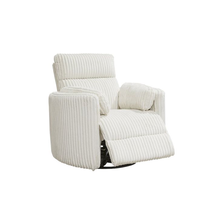 Parker Living Mega Ivory Swivel Power Glider Recliner