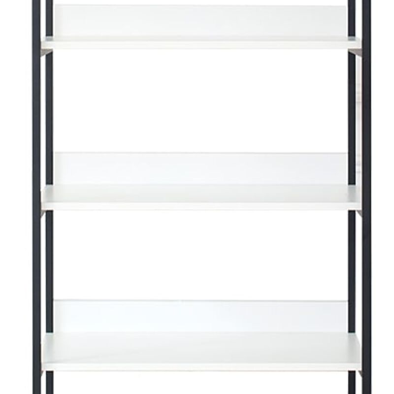Cox Tall Modular Closet System, 5 Storage Shelves and Black Metal Frame
