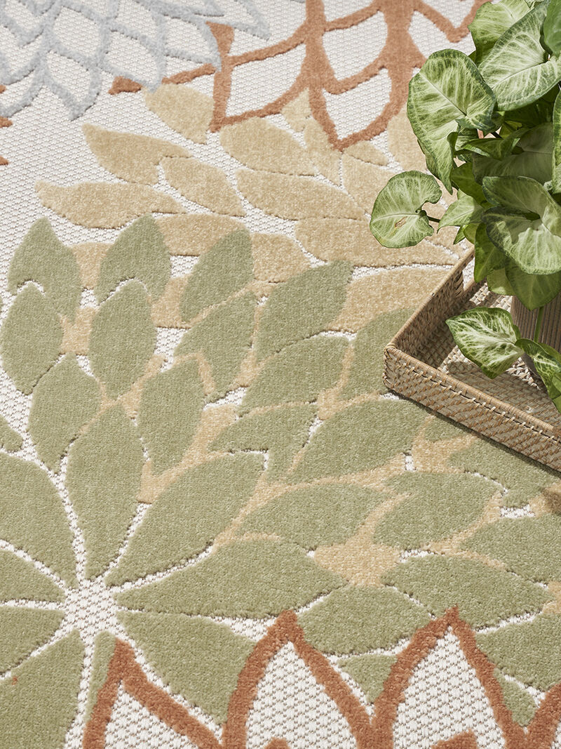 Aloha ALH05 Ivory/Multicolor 6' x 9' Rug