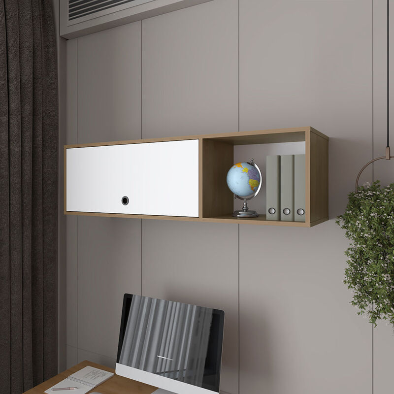 Tuckerman Wall Cabinet,  White/Macadamia