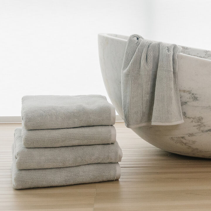 Ribbed Terry Bath Towels
