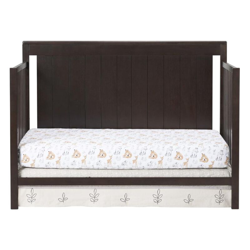 Oxford Baby Lazio 4 In 1 Convertible Crib Espresso
