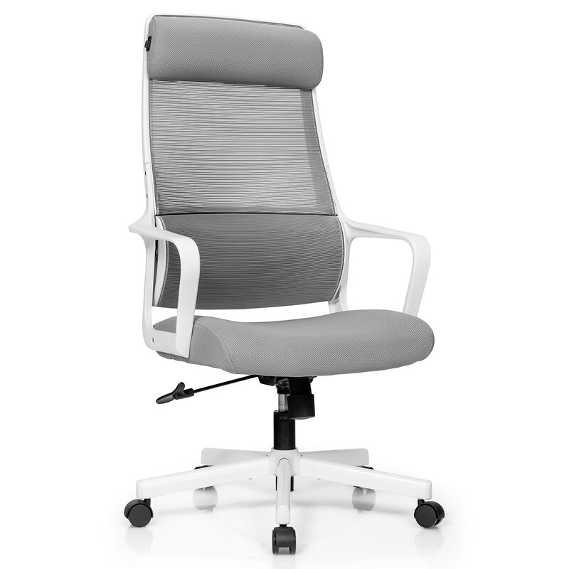 Costway Adjustable Mesh Office Task Chair Heating Lumbar Support Headrest Black