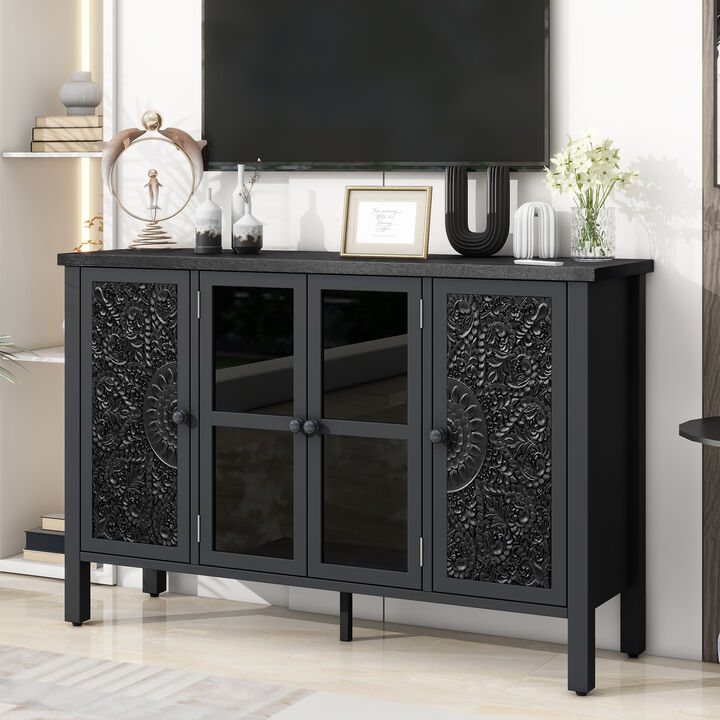 Merax Retro TV Stand Entertainment Center Media Console Cabinet