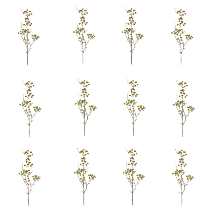 Set of 6 Berry Pod Sprays for Seasonal Decor and Floral Arrangements