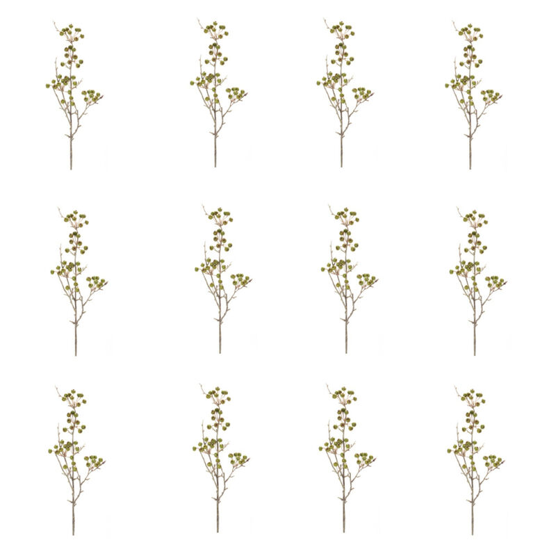 Set of 6 Berry Pod Sprays for Seasonal Decor and Floral Arrangements