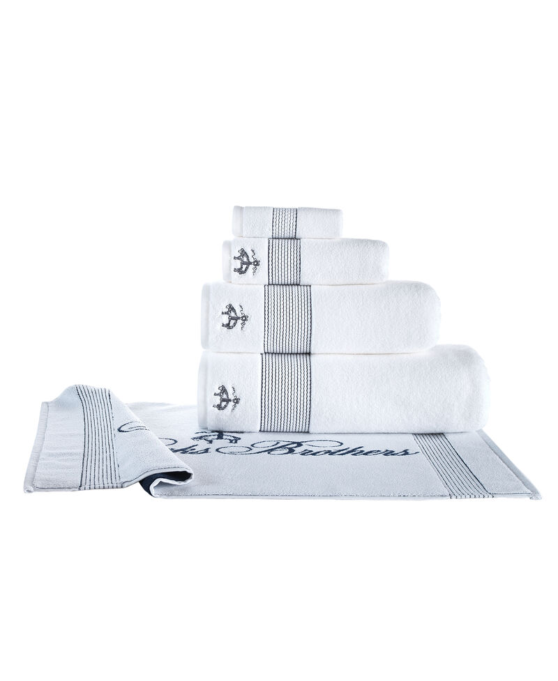 Brooks Brothers Rope Stripe Border Bath Mat