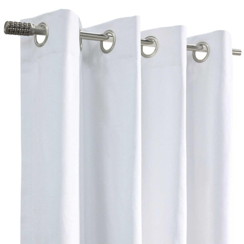 Commonwealth Thermaplus Bedford Total Blackout Grommet Curtain - 52" x 84" - White