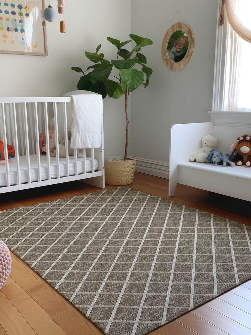 York YO1 Taupe 10' x 14' Rug
