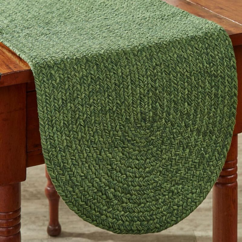 Park Designs Basil Spice Bin Braided Table Runner 15" X 54"