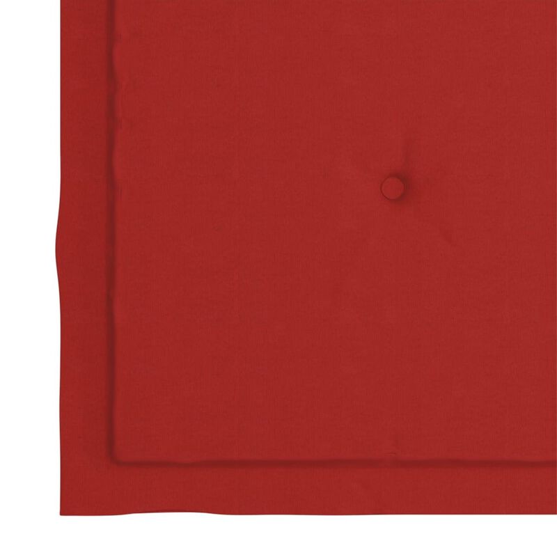 vidaXL Garden Chair Cushions 4 pcs Red 19.7"x19.7"x1.6" Fabric